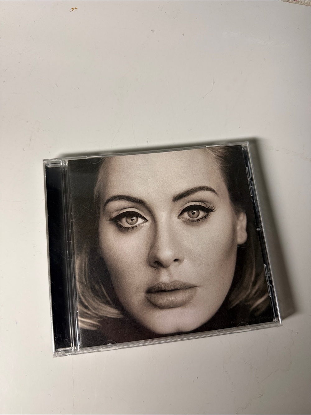 Adele 25 CD - Black & White Portrait Cover